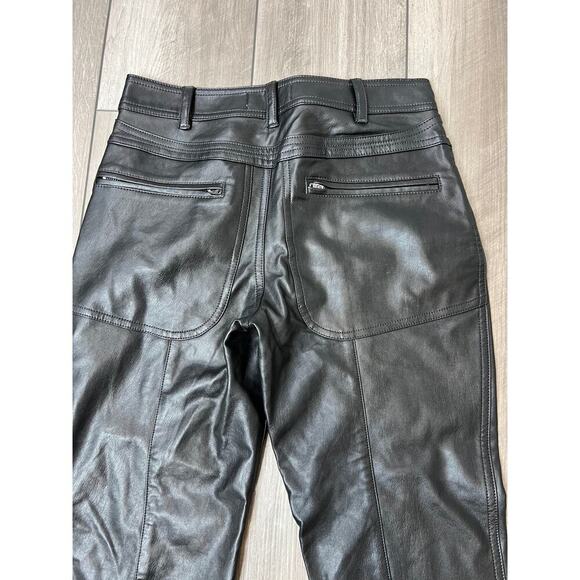 We the Free Free People Rebel Vegan Leather Pants in Black Size 0 Gothic Party - Picture 4 of 4